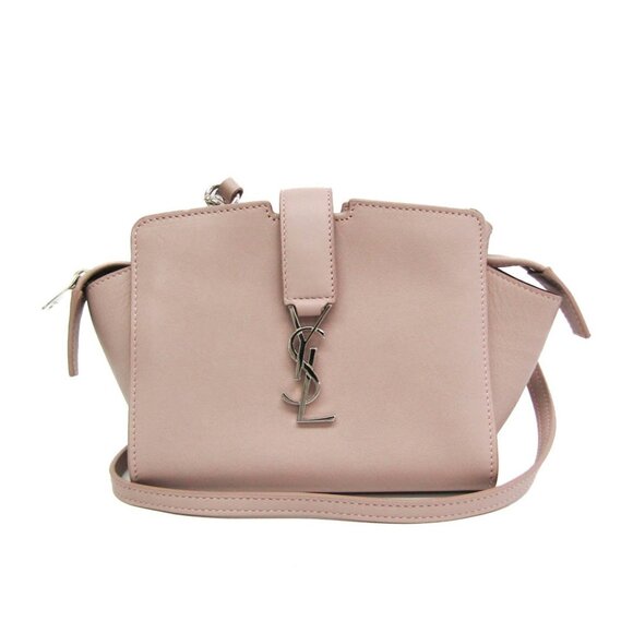YVES SAINT LAURENT Beige Leather Shoulder Bag - Picture 1 of 13